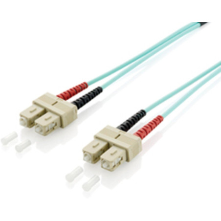 EQUIP 255329 CABLE DE FIBRA OPTICA 0,5 M OM3 SC TURQUESA