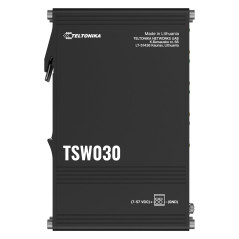 Teltonika Commutateur Ethernet TSW030, 8 ports Ethernet 10/100 Mbps, faible consommation d'énergie, support de rail DIN intégré