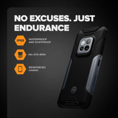 Hammer Construction 2 5G smartphone ultra-résistant IP69, règle laser 50m, 6+8GB RAM, Android 14, caméra 50mpx avec mode vision 