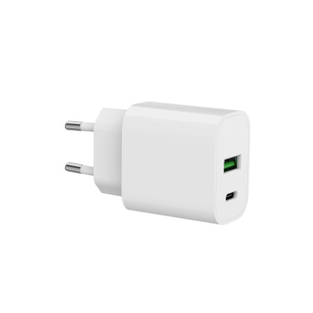 SPC 20W Fast Charger - Chargeur Mural 20W USB-C + USB-A | Power Delivery | Charge Rapide et sûre pour téléphones, tablettes et A