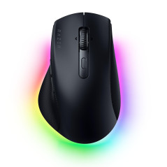 Razer Pro Click V2 - Souris Ergonomique sans Fil - Assistance IA - Capteur Optique 30K - Autonomie de 3,5 Mois (14 Zones Chroma