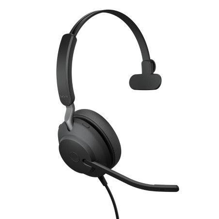 Jabra Evolve2 40 SE – Casque Mono Filaire USB-C/A | Certifié pour Microsoft Teams |