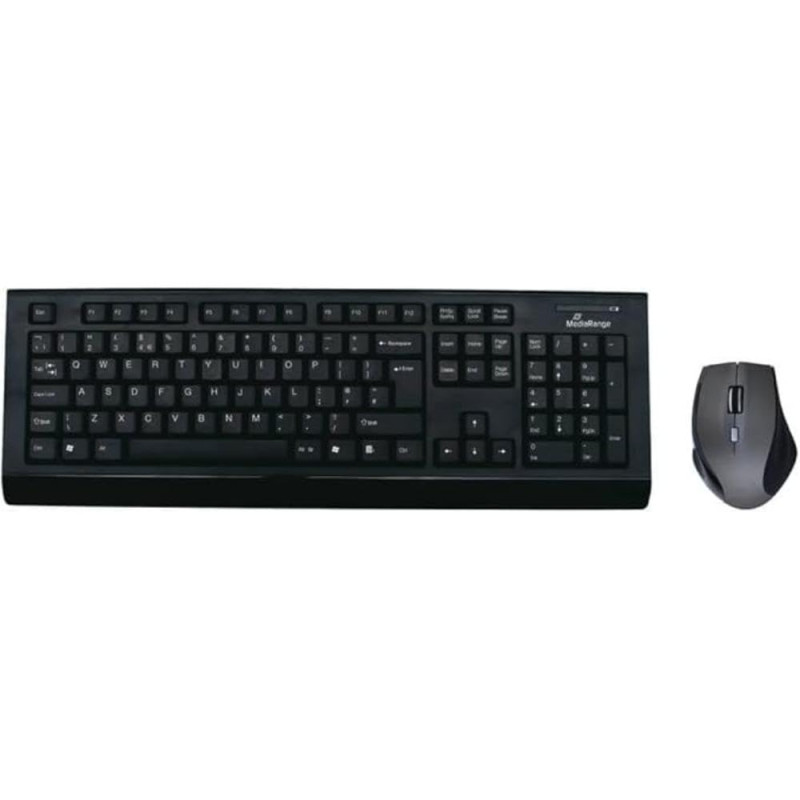 MediaRange MROS104UK Clavier/Souris sans Fil Noir
