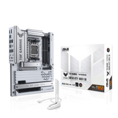 ASUS TUF Gaming B850-BTF WiFi W, Carte mère AMD ATX, 14+2+1 Phases d'alimentation, Fente DDR5, PCIe 5.0 Ready, 3 emplacements M.