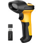 Inateck Scanner Code-Barres Laser sans Fil avec AI, 2.4GHz, Lecteur Code à Barres avec Portée de 60 Mètres, Batterie 2600mAh, Sc Inateck Scanner Code-Barres Laser sans Fil avec AI, 2.4GHz, Lecteur Code à Barres avec Portée de 60 Mètres, Batterie 2600mAh, Sc