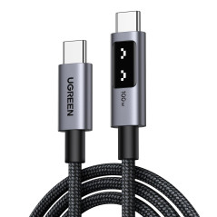 UGREEN Uno Câble USB C vers USB C PD 100W 20V 5A Charge Rapide en Nylon Compatible avec MacBook iPad iPhone 17 Pro Max Air 16 Ga