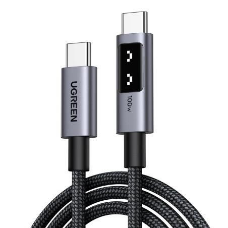 UGREEN Uno Câble USB C vers USB C PD 100W 20V 5A Charge Rapide en Nylon Compatible avec MacBook iPad iPhone 17 Pro Max Air 16 Ga