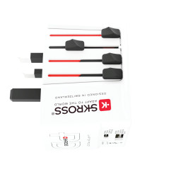 SKROSS - MUV AC45PD avec Câble Type C (160 cm) - Adaptateur Universel Type C et 1 x Type A 45 W - Tension et Puissance: 100V - 2