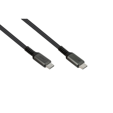 Good Connections Câble de charge et de données USB 2.0 (240 W), connecteur USB-C? vers connecteur USB-C?, anthracite, 1 m