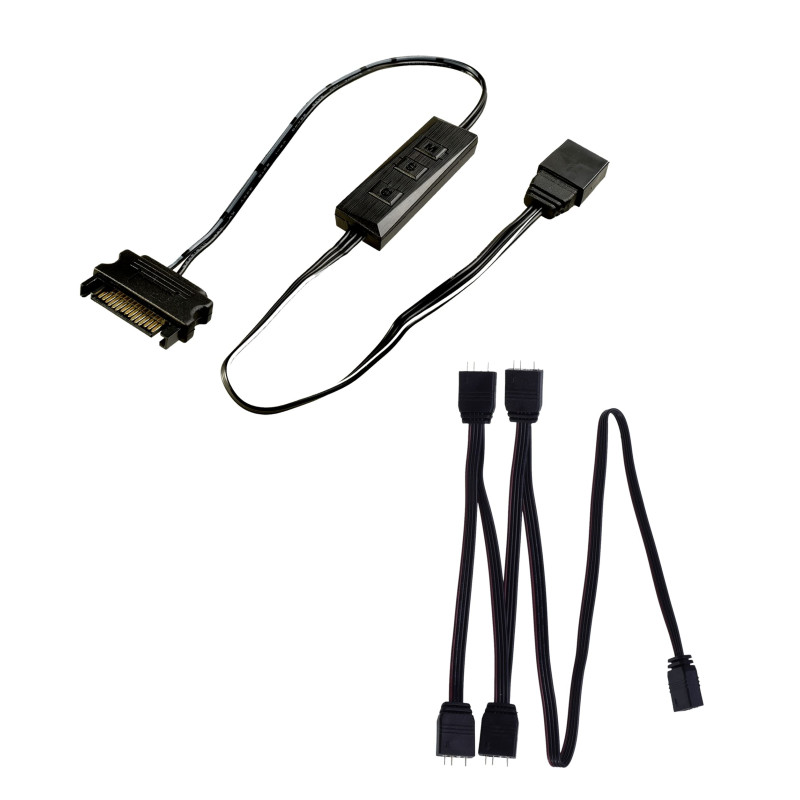 Xilence LQZ.ARGB_Set Cable, Mini Cable ARGB Control pour Composants PC LED ARGB (alimentations ARGB, refroidisseurs CPU ARGB, Ve Xilence LQZ.ARGB_Set Cable, Mini Cable ARGB Control pour Composants PC LED ARGB (alimentations ARGB, refroidisseurs CPU ARGB, Ve