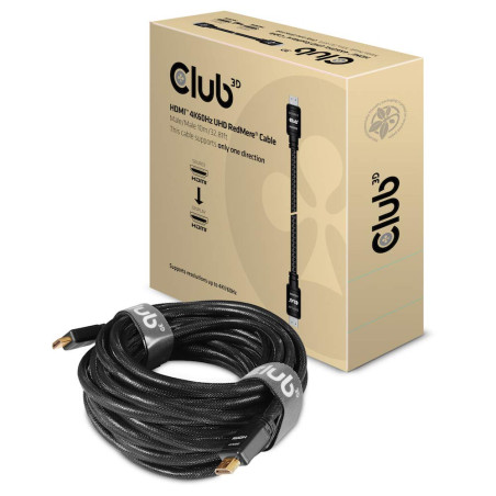 Club 3D CAC 2313 HDMI 2.0 4 K60hz RedMere Câble 10 m Noir