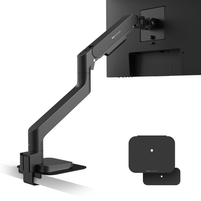 BenQ Ergo Arm BSH01-Bras d'écran robuste, ressort à gaz, écran 45" et 20kg, installation rapide, sans affaissement, fixation par BenQ Ergo Arm BSH01-Bras d'écran robuste, ressort à gaz, écran 45" et 20kg, installation rapide, sans affaissement, fixation par