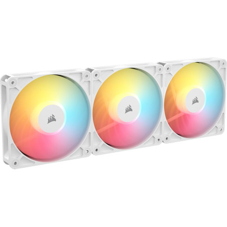 CORSAIR RS120-R ARGB 120mm PWM +5 ARGB Inversée Ventilateurs – Inversé Rotor, Huit RGB LEDs, Haute Pression Statique, Connecteur