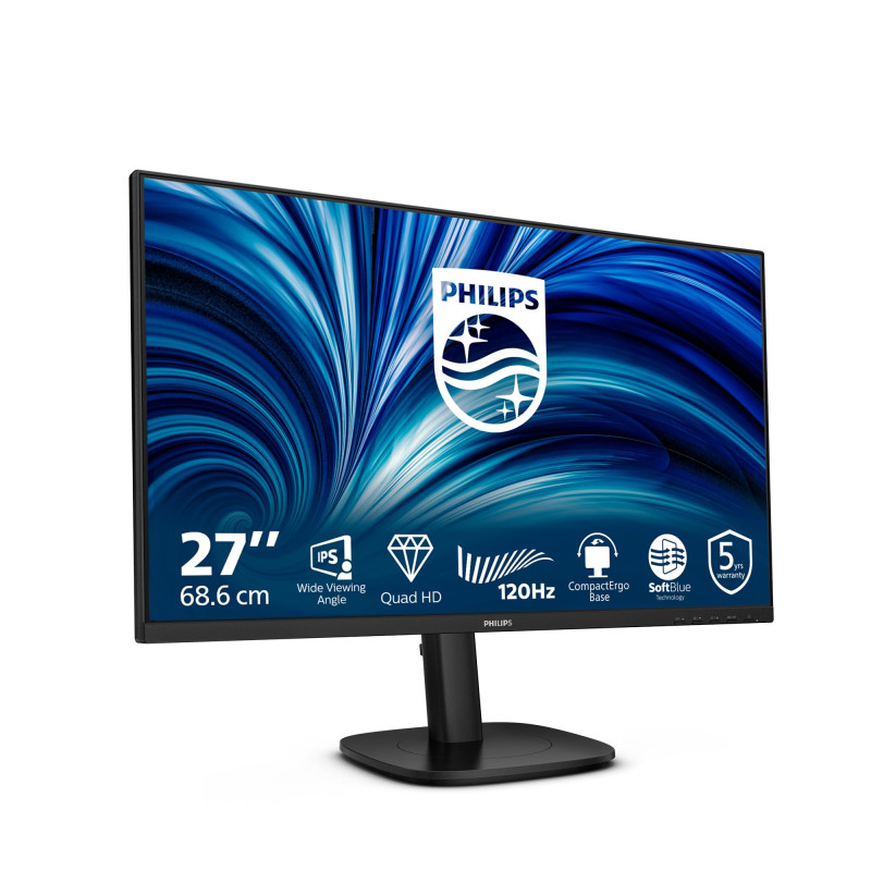 Philips 27B2N3500J - Moniteur QHD 27 Pouces, Haut-parleurs, Hauteur réglable, synchronisation adaptative (2560 x 1440, 120 Hz, 2 Philips 27B2N3500J - Moniteur QHD 27 Pouces, Haut-parleurs, Hauteur réglable, synchronisation adaptative (2560 x 1440, 120 Hz, 2