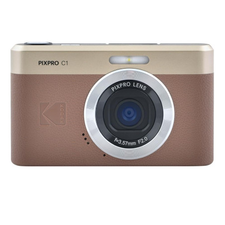 Kodak Pixpro C1 – Appareil Photo Numérique Ultra-Compact | 13MP BSI CMOS, Zoom 4X, Écran LCD 2.8", Flash LED, Batterie Intégrée