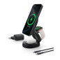 Belkin BoostCharge Station de Charge 3-en-1 Pliable, Chargeur Induction Compatible MagSafe, certifié Qi2, 15 W, pour iPhone 17, 