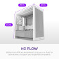 NZXT H3 Flow – Boîtier PC Gaming Micro-ATX – Flux d’air optimisé – 1 Ventilateur 120 mm Inclus – GPU Taille Standard – Rad. 280 NZXT H3 Flow – Boîtier PC Gaming Micro-ATX – Flux d’air optimisé – 1 Ventilateur 120 mm Inclus – GPU Taille Standard – Rad. 280