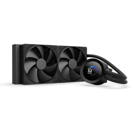 NZXT Kraken Plus 240 – Refroidisseur liquide AIO pour CPU – Radiateur 240mm – 2 x Ventilateurs F120P – Écran LCD carré personnal