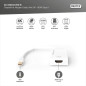 DIGITUS Mini DisplayPort Adaptateur Graphique - mDP vers HDMI Type A - UltraHD 4k/60 Hz 4096 x 2160 Pixels - Blanc DIGITUS Mini DisplayPort Adaptateur Graphique - mDP vers HDMI Type A - UltraHD 4k/60 Hz 4096 x 2160 Pixels - Blanc