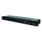 LogiLink Professional PDU8P01 Multiprise IP « 19 » 8 Prises avec Fonction Commutation, Mesure/Avertissement, capteur de températ