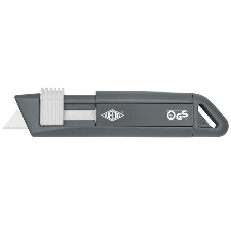 Wedo 79810 Safety Cutter CERA-Safeline Compact, lames en céramique, boîtier plastique retrait automatique de la lame, anneau de 