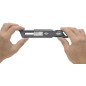 Wedo 79810 Safety Cutter CERA-Safeline Compact, lames en céramique, boîtier plastique retrait automatique de la lame, anneau de Wedo 79810 Safety Cutter CERA-Safeline Compact, lames en céramique, boîtier plastique retrait automatique de la lame, anneau de