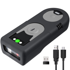 Inateck Bluetooth Lecteur de Code Barre 1D CCD avec Adaptateur USB 2.4Ghz, Scanner Codes sur Écran, Portable et avec Raccourcis 