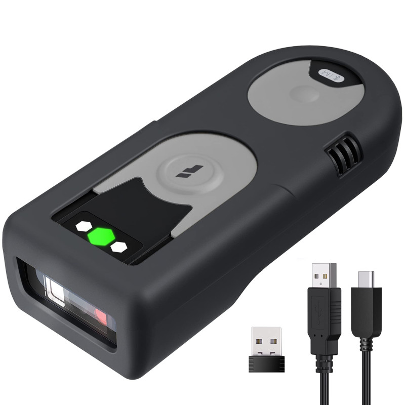 Inateck Bluetooth Lecteur de Code Barre 1D CCD avec Adaptateur USB 2.4Ghz, Scanner Codes sur Écran, Portable et avec Raccourcis Inateck Bluetooth Lecteur de Code Barre 1D CCD avec Adaptateur USB 2.4Ghz, Scanner Codes sur Écran, Portable et avec Raccourcis