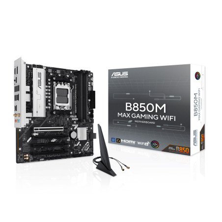 ASUS B850M Max Gaming WiFi AMD B850 Socket AM5 Micro ATX (MB ASUS B850M Max Gaming WiFi)