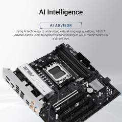 ASUS B850M Max Gaming WiFi AMD B850 Socket AM5 Micro ATX (MB ASUS B850M Max Gaming WiFi)