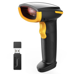 Inateck Scanner de Code-Barres Bluetooth AI, Scanner de Code 1D sans Fil, Scanner Portatif avec APP et SDK, Batterie 2000mAh, BC