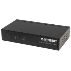 Intellinet Switch Fast Ethernet Office Métal Bureau Gigabit PoE + Desktop 5 Port Noir