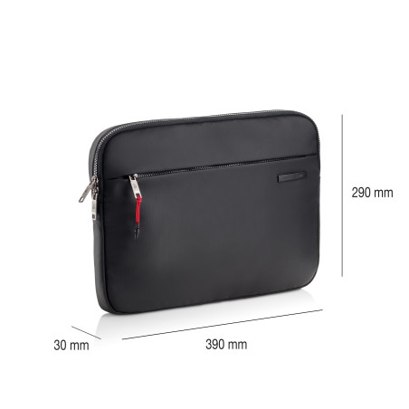 Miquelrius Housse portable 15" noire Bag To Work, unisexe, adulte, 390 x 290 x 30 mm, Noir, 390 x 290 x 30 mm