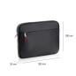 Miquelrius Housse portable 15" noire Bag To Work, unisexe, adulte, 390 x 290 x 30 mm, Noir, 390 x 290 x 30 mm Miquelrius Housse portable 15" noire Bag To Work, unisexe, adulte, 390 x 290 x 30 mm, Noir, 390 x 290 x 30 mm