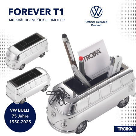 Troika VW Camper Van Accessoire de bureau en forme de Camping Car avec avec un Moteur à Friction.