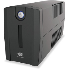 Conceptronic Zeus 02E Ligne Interactive 850 VA 4salidas AC Compact Noir système d'alimentation sans Interruption (UPS)