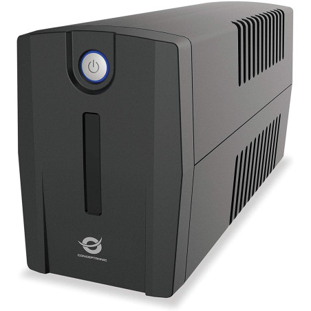 Conceptronic Zeus 02E Ligne Interactive 850 VA 4salidas AC Compact Noir système d'alimentation sans Interruption (UPS)