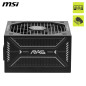 MSI MAG A650GLS PCIE5 Alimentation PC silencieuse, 650W, ATX, 80 Plus Gold, ATX 3.1, Compatible PCIe 5.1, Câbles gaufrés, Connec MSI MAG A650GLS PCIE5 Alimentation PC silencieuse, 650W, ATX, 80 Plus Gold, ATX 3.1, Compatible PCIe 5.1, Câbles gaufrés, Connec