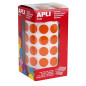 APLI Rouleau de 2832 Gommettes Rondes 15 mm Orange