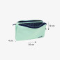 Sac scolaire milan 1918 collection 3 fermetures éclair et 5 compartiments vert 215 x 35 x 125 mm Sac scolaire milan 1918 collection 3 fermetures éclair et 5 compartiments vert 215 x 35 x 125 mm