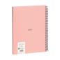 MILAN® Cahier A4 avec couverture rigide, quadrillage 5 x 5 mm, 80 feuilles, papier de 95 g/m², série 1918, rose MILAN® Cahier A4 avec couverture rigide, quadrillage 5 x 5 mm, 80 feuilles, papier de 95 g/m², série 1918, rose