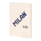 MILAN® Cahier collé A4, papier ligné, 48 feuilles A4, papier 95 g/m², série 1918, beige
