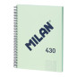 MILAN® Cahier à spirales, papier quadrillé, 80 feuilles A4, série 1918, vert MILAN® Cahier à spirales, papier quadrillé, 80 feuilles A4, série 1918, vert