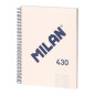 MILAN® Cahier à spirales, papier quadrillé, 80 feuilles A4, série 1918, beige MILAN® Cahier à spirales, papier quadrillé, 80 feuilles A4, série 1918, beige