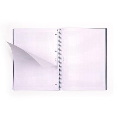 MILAN® Cahier à spirales, papier quadrillé, 80 feuilles A4, série 1918, beige