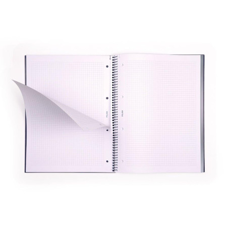 MILAN® Cahier à spirales, papier quadrillé, 80 feuilles A4, série 1918, beige