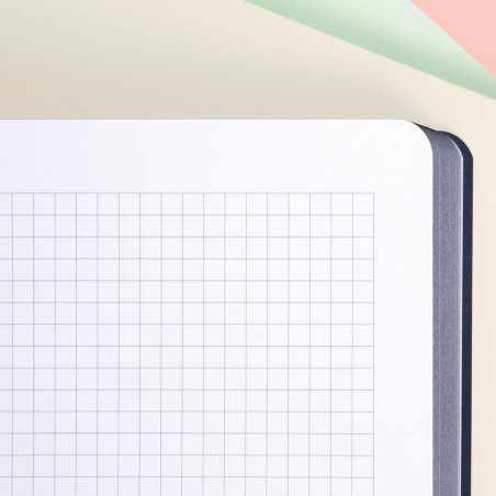 MILAN® Cahier collé A4, quadrillage de 5 x 5 mm, 48 feuilles A4, papier de 95 g/m², série 1918, rose