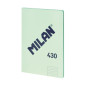 MILAN® Cahier collé A4, papier ligné, 48 feuilles A4, papier 95 g/m², série 1918, vert MILAN® Cahier collé A4, papier ligné, 48 feuilles A4, papier 95 g/m², série 1918, vert