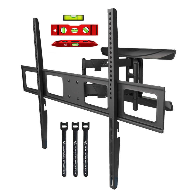 Maclean MC-423 Support TV Max VESA 800x600 43-100" 80kg réglage de l'angle Horizontal et Vertical Profil 50-500mm Noir Maclean MC-423 Support TV Max VESA 800x600 43-100" 80kg réglage de l'angle Horizontal et Vertical Profil 50-500mm Noir