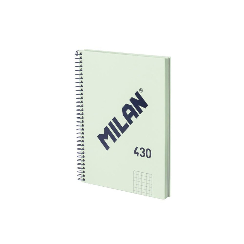 MILAN® Cahier A5 avec couverture rigide, quadrillage 5 x 5 mm, 80 feuilles 95 g/m², collection 430, vert MILAN® Cahier A5 avec couverture rigide, quadrillage 5 x 5 mm, 80 feuilles 95 g/m², collection 430, vert